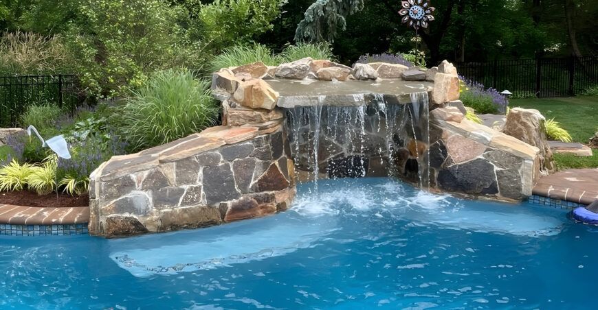 Residential Waterfall & Grotto Pool Installations